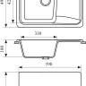 Кухонная мойка Gran-Stone GS-17K (328 бежевый)