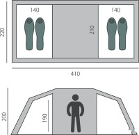Палатка BTrace Tube 4 (зеленый)