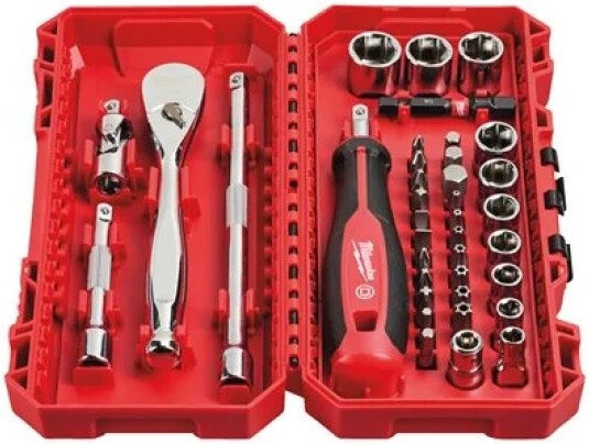 Набор отвертка с битами и головками Milwaukee 4932498381 (38 предметов)