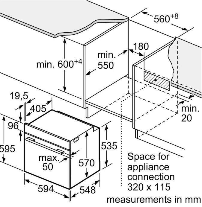 Духовой шкаф Bosch Serie 4 HUA736ER0