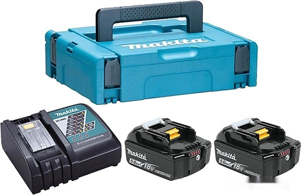 Аккумулятор для инструмента Makita BL1850B + DC18RC (18В/5.0 а*ч + 18В)