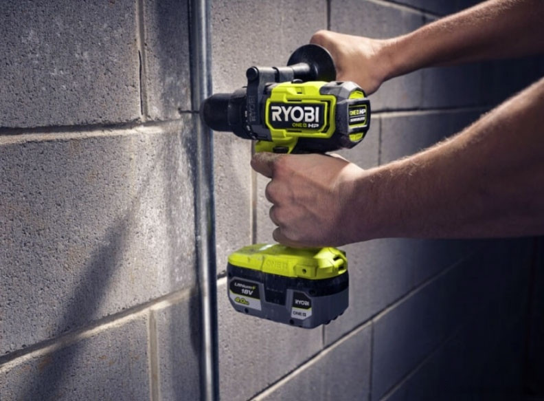 Ударная дрель-шуруповерт Ryobi RPD18X-2C52S 5133005527 (с 2-мя АКБ 2 Ач+5 Ач, сумка)