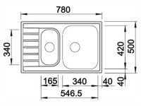 Кухонная мойка Blanco Livit 6S Compact полированная