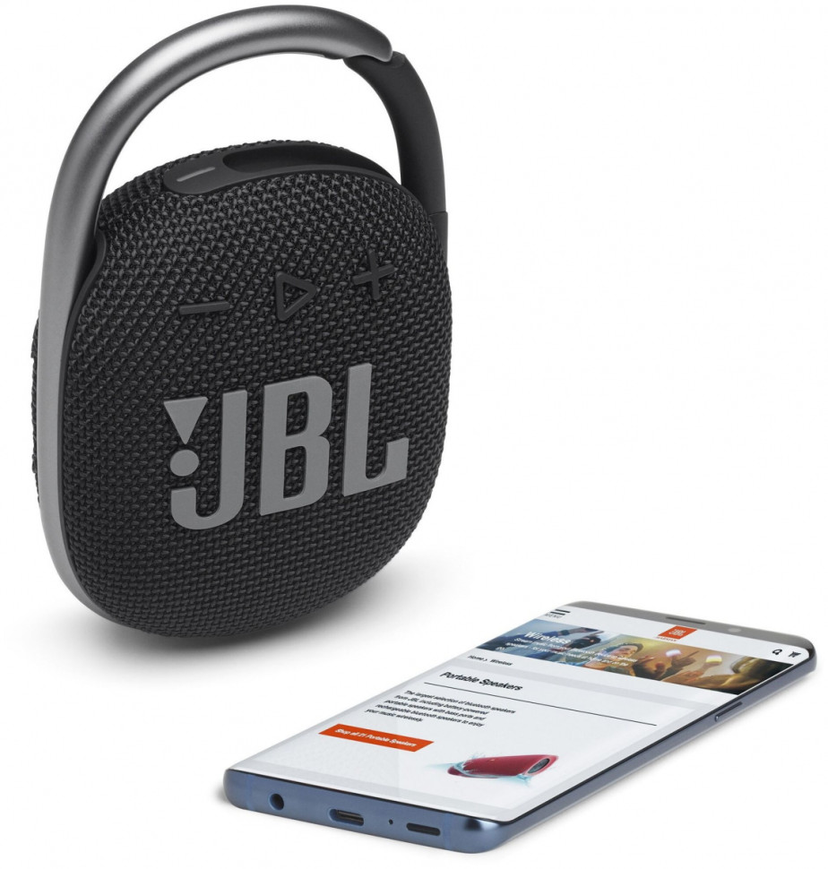 Портативная акустика JBL Clip 4 (черный)