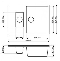 Кухонная мойка Gerhans C10 (Grey)
