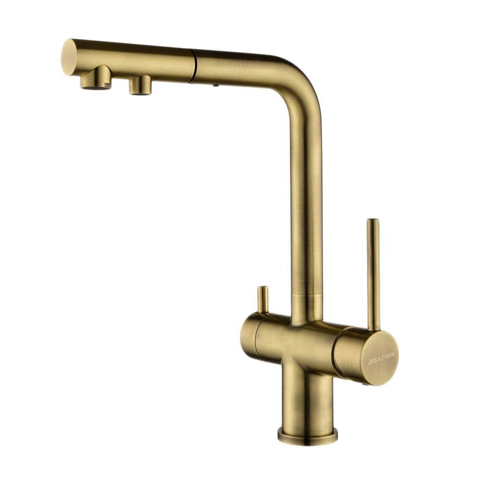 Смеситель Paulmark Serpentine SE213222-BR (бронза)