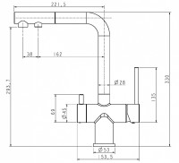 Смеситель Paulmark Serpentine SE213222-BR (бронза)