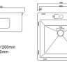 Кухонная мойка ARFEKA ECO AR 500*500 SATIN DECOR