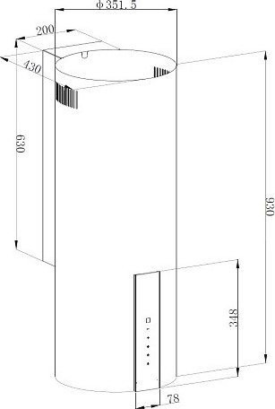 Вытяжка Korting KHC 35969 DN Cylinder