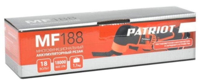 Шлифовальная машина Patriot MF 188 (без АКБ)