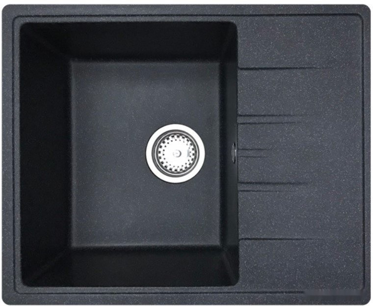 Кухонная мойка БелЭворс Mila R + смеситель W74004-2 + дозатор L405F (черный)