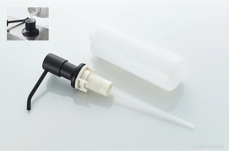 Кухонная мойка БелЭворс Mila R + смеситель W74004-2 + дозатор L405F (черный)