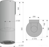 Вытяжка Konigin Beauty 31 (черный)