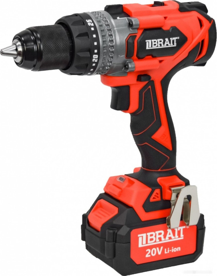 Дрель-шуруповерт Brait BCDI20-4PUMBL PRO (с 1-м АКБ, кейс)