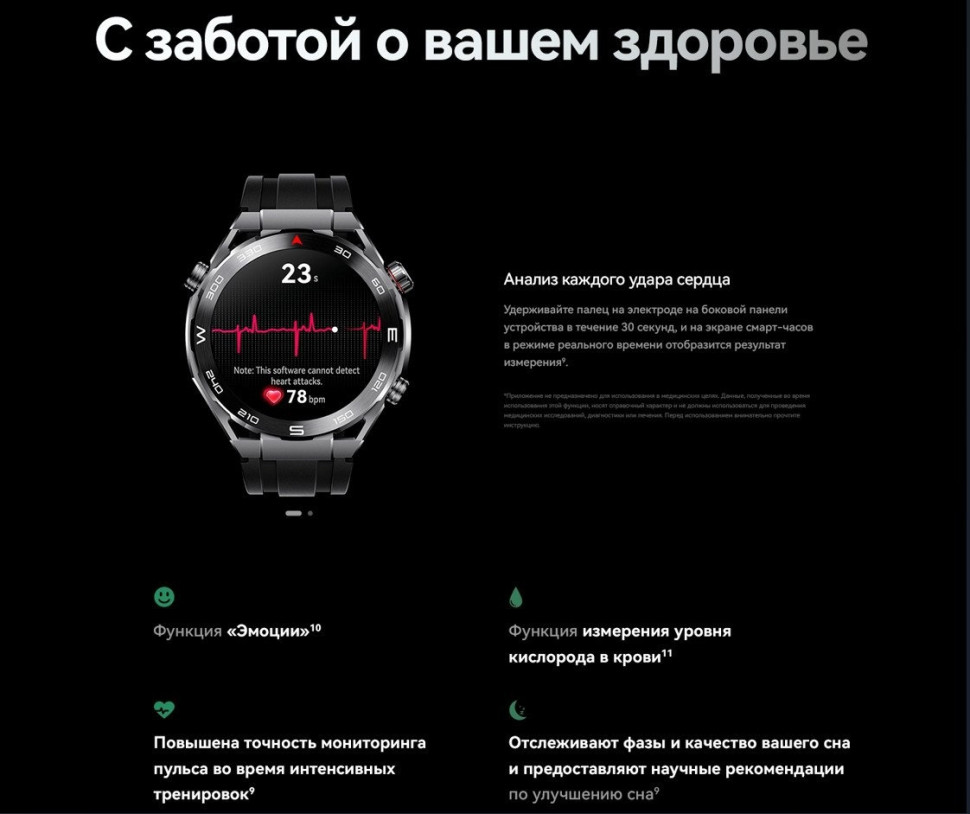 Умные часы Huawei Watch Ultimate (черные скалы)