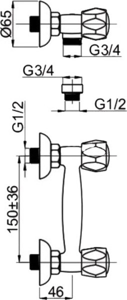 Смеситель Rubineta Globo R-5/K
