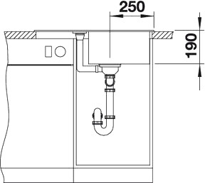 Кухонная мойка Blanco Metra 45S Compact (алюметаллик)