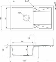 Кухонная мойка Deante Evora ZQJ N113 (черный)