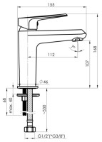 Смеситель Rubineta Deli-18