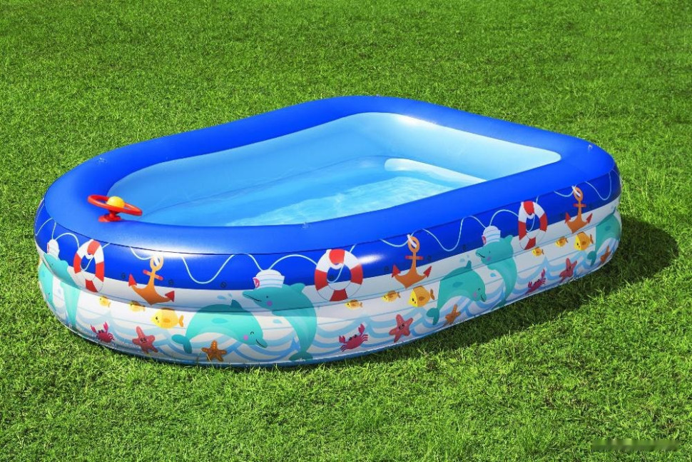 Бассейн Bestway Морской капитан 54370 (213х155х132)