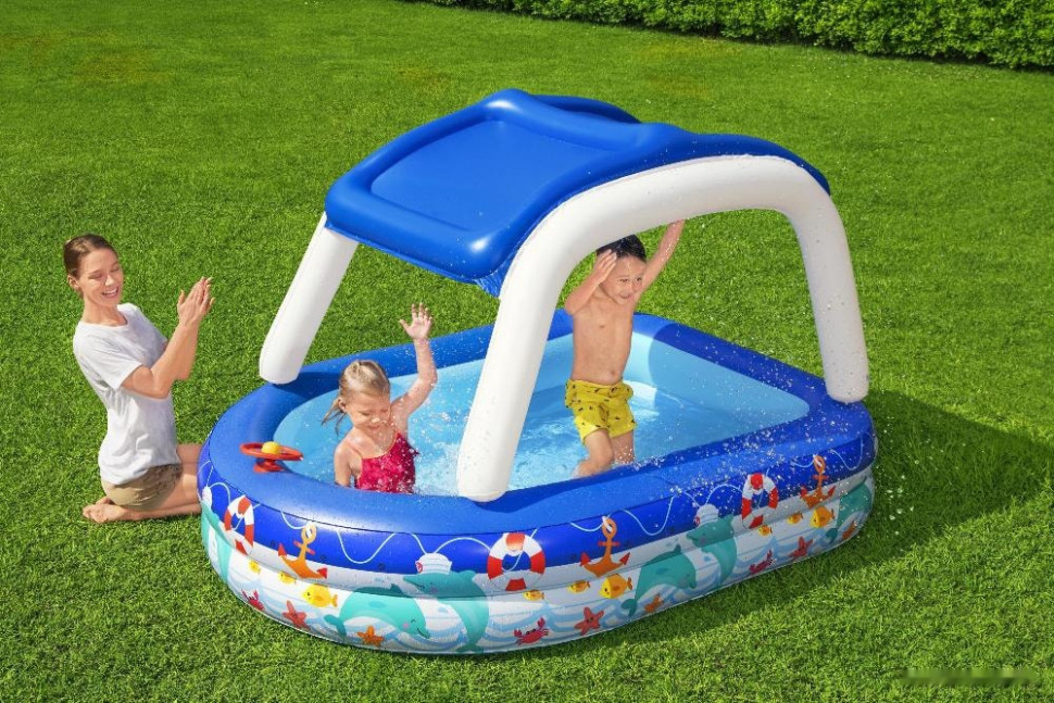 Бассейн Bestway Морской капитан 54370 (213х155х132)