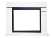 Камин Smolcom Lindos FS33 (бьянко белый/черный)