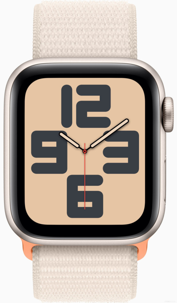 Умные часы Apple Watch SE 2 40 мм (алюминиевый корпус, звездный свет/звездный свет, нейлоновый ремешок)