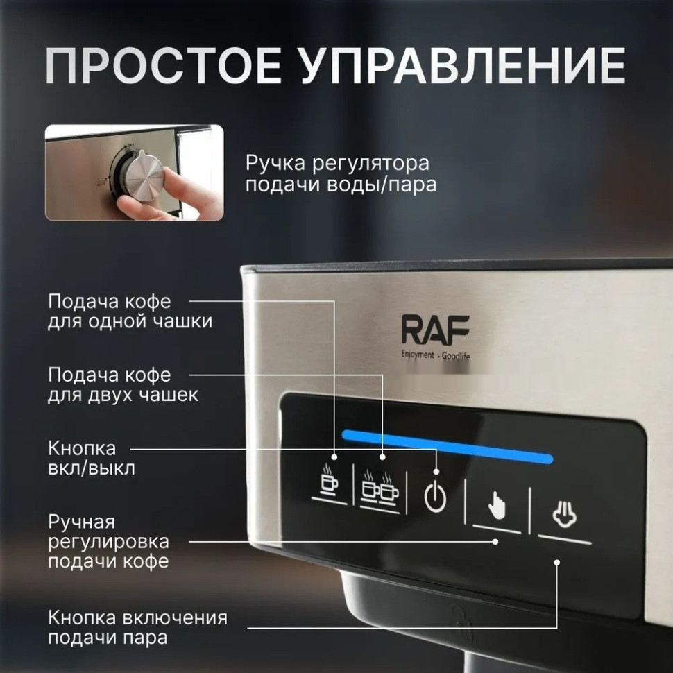 Рожковая кофеварка Raf R.136