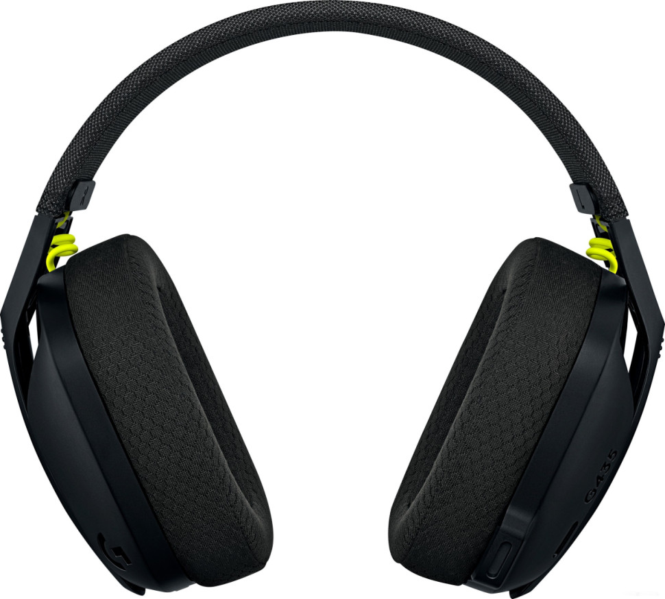 Наушники Logitech G435 Lightspeed (черный/неоновый желтый)