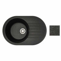 Кухонная мойка БелЭворс Rondo R (черный, без сифона)