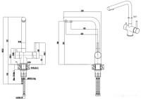 Смеситель Zorg Matto (белый камень)