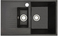 Кухонная мойка БелЭворс Forma R + смеситель W74004-2 + дозатор L405F (черный)