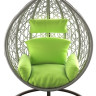 Подвесное кресло LoftyHome Noni 1147 (grey spots/green)