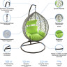 Подвесное кресло LoftyHome Noni 1147 (grey spots/green)
