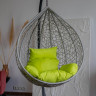 Подвесное кресло LoftyHome Noni 1147 (grey spots/green)