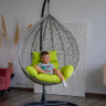 Подвесное кресло LoftyHome Noni 1147 (grey spots/green)