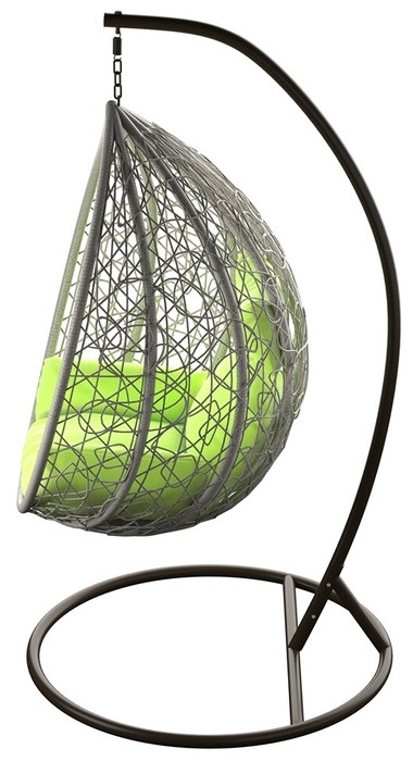 Подвесное кресло LoftyHome Noni 1147 (grey spots/green)