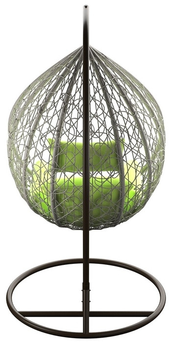 Подвесное кресло LoftyHome Noni 1147 (grey spots/green)