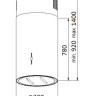 Вытяжка Weissgauff Pipe 1400 Isla BL