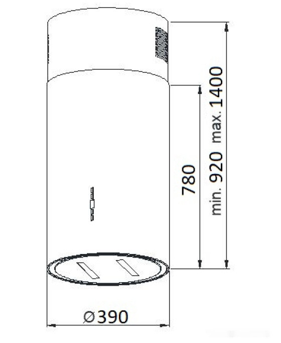 Вытяжка Weissgauff Pipe 1400 Isla BL