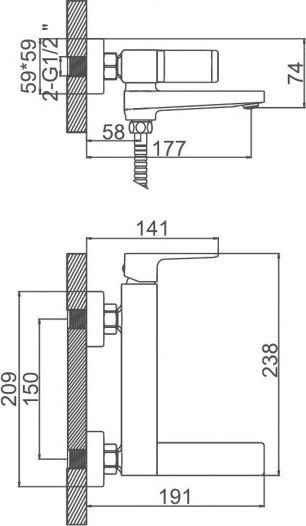 Смеситель Ledeme L3173