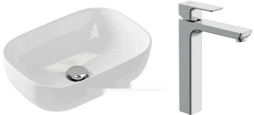 Умывальник Cersanit Moduo 50 Square 63570 + 63043