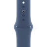 Умные часы Apple Watch Series 10 46 мм (алюминиевый корпус, серебристый/синий, спортивный силиконовый ремешок S/M)