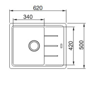 Кухонная мойка Franke BFG 611C оникс
