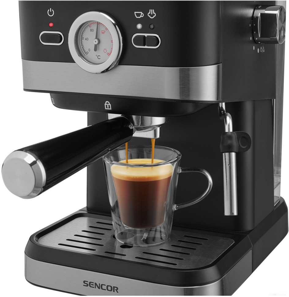Рожковая кофеварка Sencor SES 1721BK