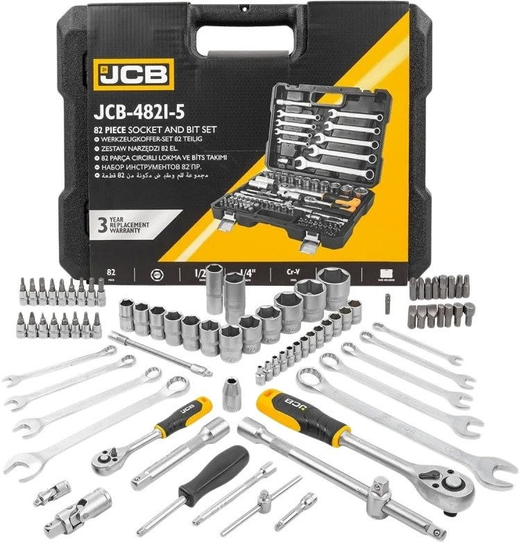Универсальный набор инструментов JCB JCB-4821-5 (82 предмета)