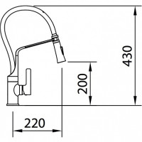 Смеситель Clever Chef 99733 (Белый-Хром)