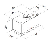Вытяжка Ciarko Plato 60 GBK (черный)