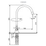 Смеситель Ulgran U-012 310 (СЕРЫЙ)