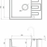 Кухонная мойка Deante Lima ZRL 211A (графитовый)